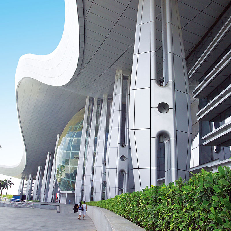 Aluminum composite panel for partition wall treatment